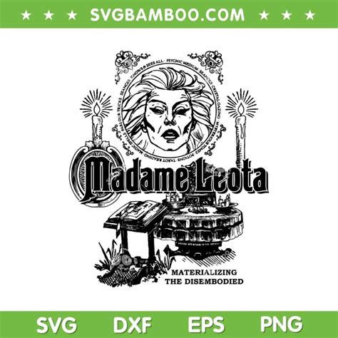 Haunted Mansion Madame Leota SVG PNG