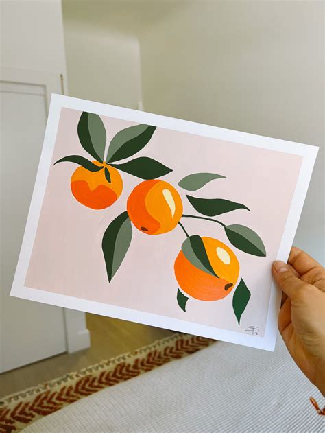 Valencia Oranges Original - Etsy