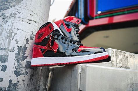 Sneakers Release – Jordan 1 Retro High OG “Patent Bred” Black/Varsity ...