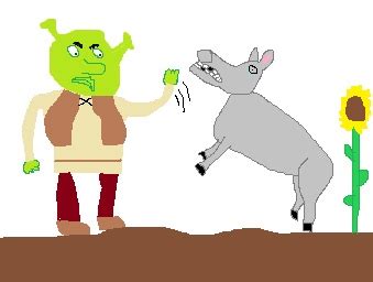 shrek gets mad at donkey by Shrekkie on DeviantArt