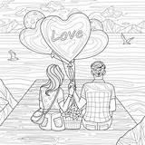 Romantic Couple Coloring Page Stock Illustrations – 310  sketch template