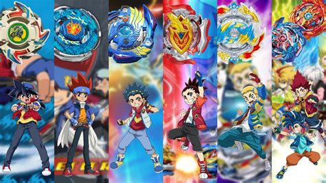 ALL Main Characters in Beyblade | Protagonists from Season 1 to Season 12 - YouTube