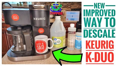 NEW Improved How To DESCALE Keurig K-Duo Coffee Maker with Vinegar & Keurig Descaling Solution ...