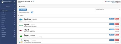 Portainer Application Templates