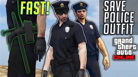 GTA 5 Online How To Save Cop/Police Outfit Easy | Summer Special After ...