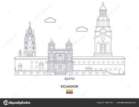 Quito City Skyline, Ecuador Stock Vector Image by ©Romul-2009 #188473167