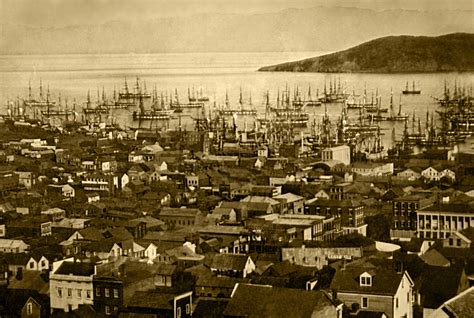 Port of San Francisco in 1851 in California image - Free stock photo ...