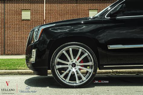 Elegant and Stylish Black Cadillac Escalade Boasts Crystal Clear LED Headlights and More — CARiD ...