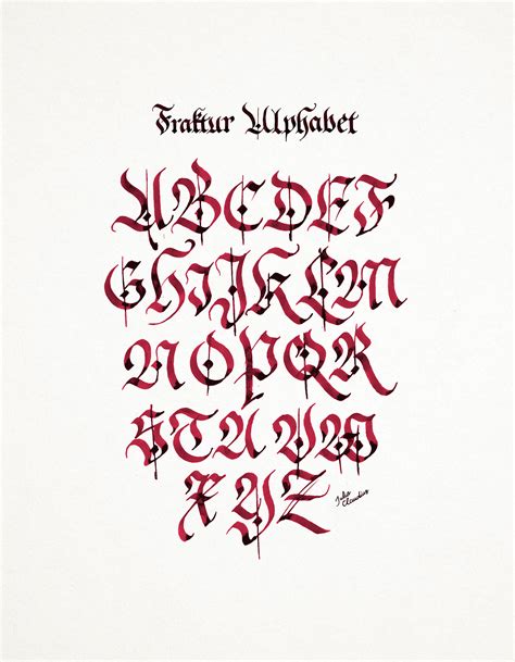 Fraktur Alphabet | Calligraphy :: Behance