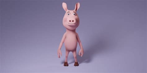 Toon Humanoid Pig - 3D Model by Dibia Digital