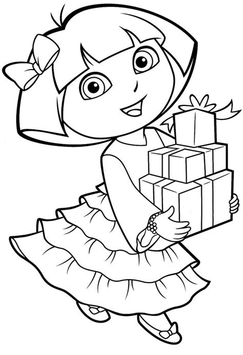 Free Dora the Explorer Coloring Pages to Print Out | Learning Printable Dora Coloring, Minion ...