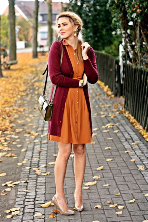 Fall Looks I Want To Try! | Orange dress outfits, Orange casual dress ...