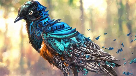 artwork, Fantasy art, Digital art, Robot, Birds, Clockwork Wallpapers ...