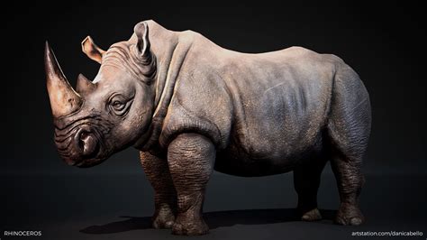 ArtStation - Rhinoceros Basemesh | Game Assets