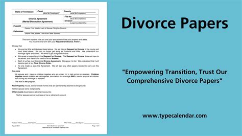 Printable Divorce Certificate
