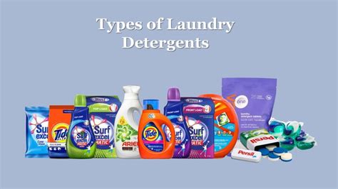 Types of Detergents | Laundry detergent, Detergents, Detergent brands