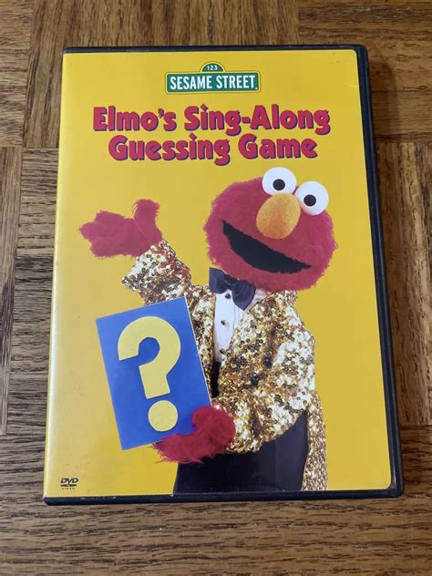 Sesame Street Elmo Sing Along Guessing Game Vhs