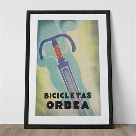 Italian Bicycle Poster Vintage Art Deco Poster Cycling Poster | Etsy