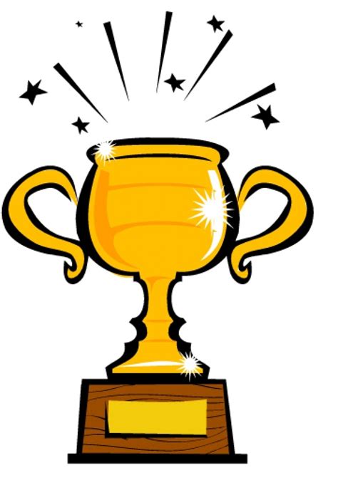 Cute Trophy Cliparts - Celebrate Success with Adorable Design Elements!