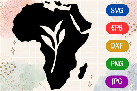 Africa | Silhouette Vector SVG EPS DXF Graphic by Creative Oasis ...