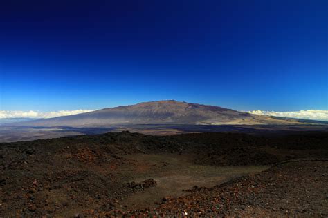 View from the Mauna Loa observatory in Hawaii, where atmospheric CO2 concentrations exceeding ...