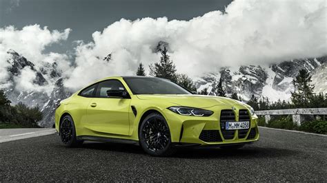 Download Yellow Car Car BMW Vehicle BMW M4 4k Ultra HD Wallpaper