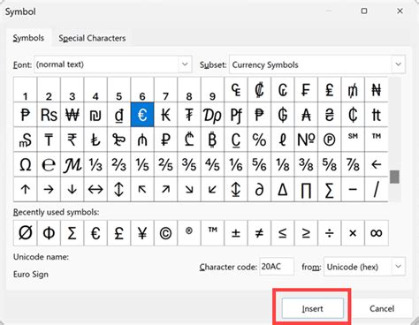 How to Insert Euro Symbol in Excel?