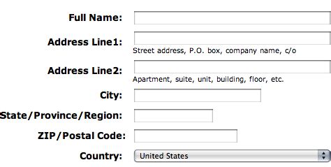 International Address Fields in Web Forms :: UXmatters