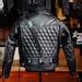 Leather Uniform Jacket With Back Panel Pad, BLUF Member Trendy Uniform Jacket, Finest Hand ...