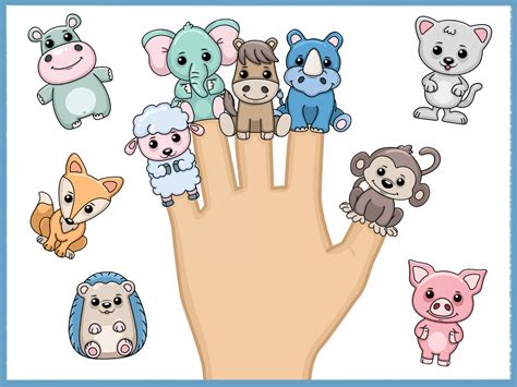 Printable Animal Paper Finger Puppets | Amax Kids