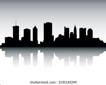 Silhouette Skyline Panorama Columbus Ohio Stock Vector (Royalty Free ...