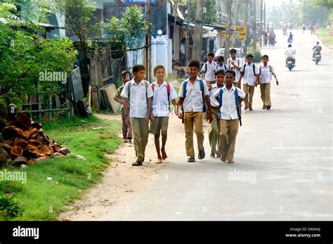 indian village boys going to school,india,asia,south india Stock Photo, Royalty Free Image ...