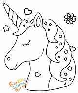 Cute Unicorn coloring Pages Printable  Free Kids Coloring Page sketch template