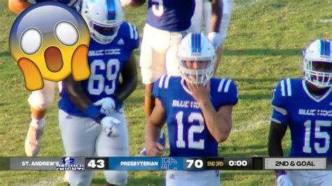 Presbyterian QB Throws 10 Touchdown Passes in ONE GAME | 2021 College ...