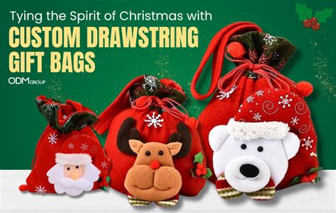 Christmas Drawstring Gift Bags: Unwrapping their Marketing Magic!