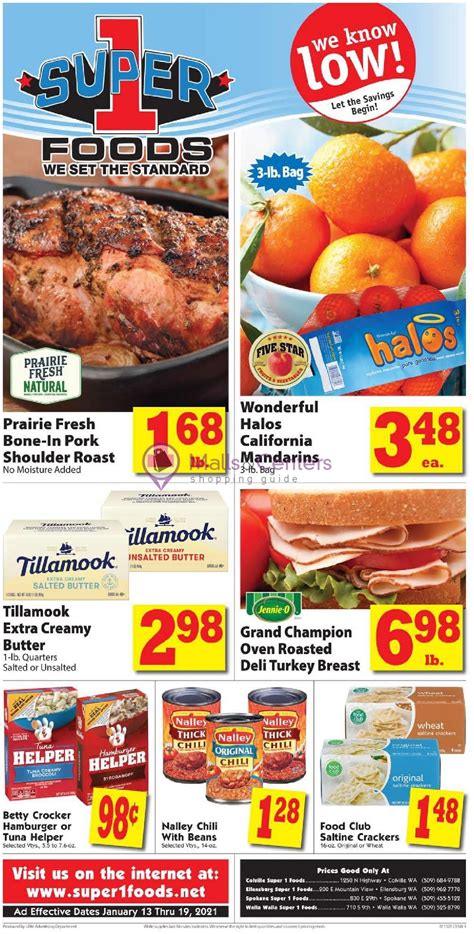 Super 1 Foods Weekly ad valid from 01/13/2021 to 01/19/2021 - MallsCenters