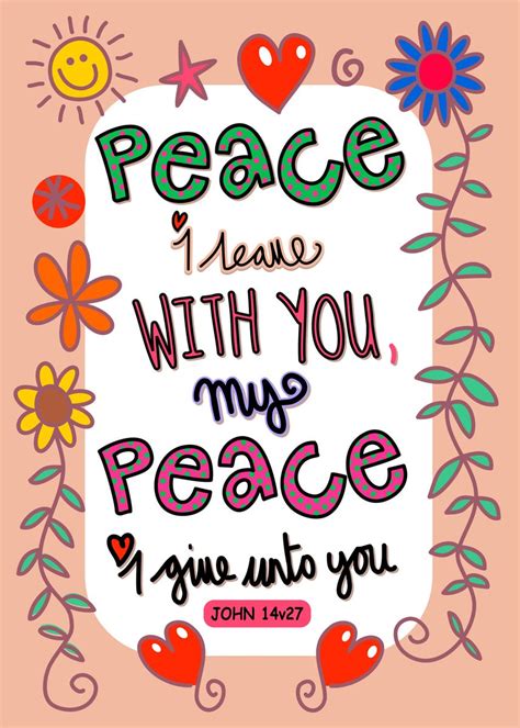 'Peace I Leave with You' Poster, picture, metal print, paint by Prawny ...