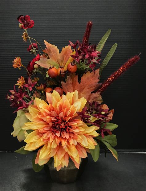 Autumn Orange 2017 by Andrea | Fall floral arrangements, Fall flower arrangements, Fall floral