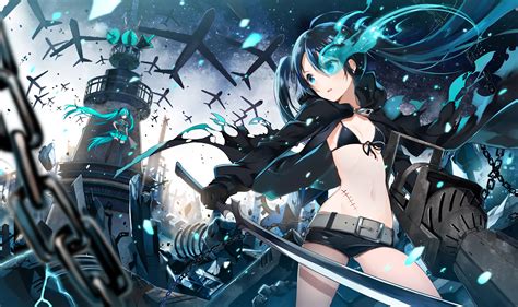 Hatsune Miku x Black Rock Shooter HD Wallpaper by yunkel