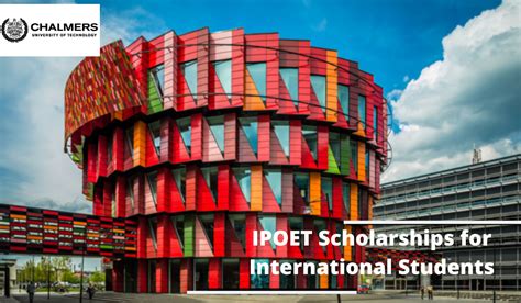 IPOET Scholarships for International Students at Chalmers University of Technology, Sweden