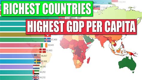 Top 15 Highest GDP Per Capita Countries in The World 1970 to 2018 - YouTube