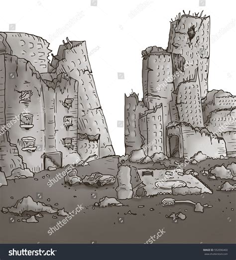 Apocalypse City Illustration Stock Illustration 592096460 | Shutterstock