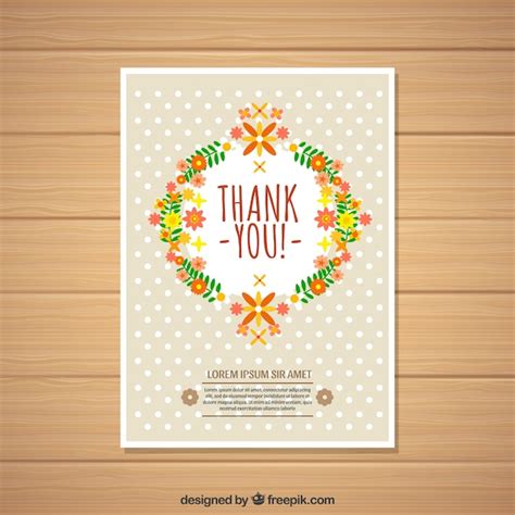 Elegant thank you card Vector | Free Download