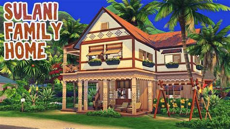 Sulani Family Home 🌺 || The Sims 4 Island Living: Speed Build - YouTube