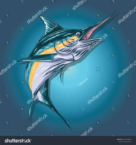 Swordfish Vector Illustration Art 1 Stock Vector (Royalty Free) 1599328894 | Shutterstock