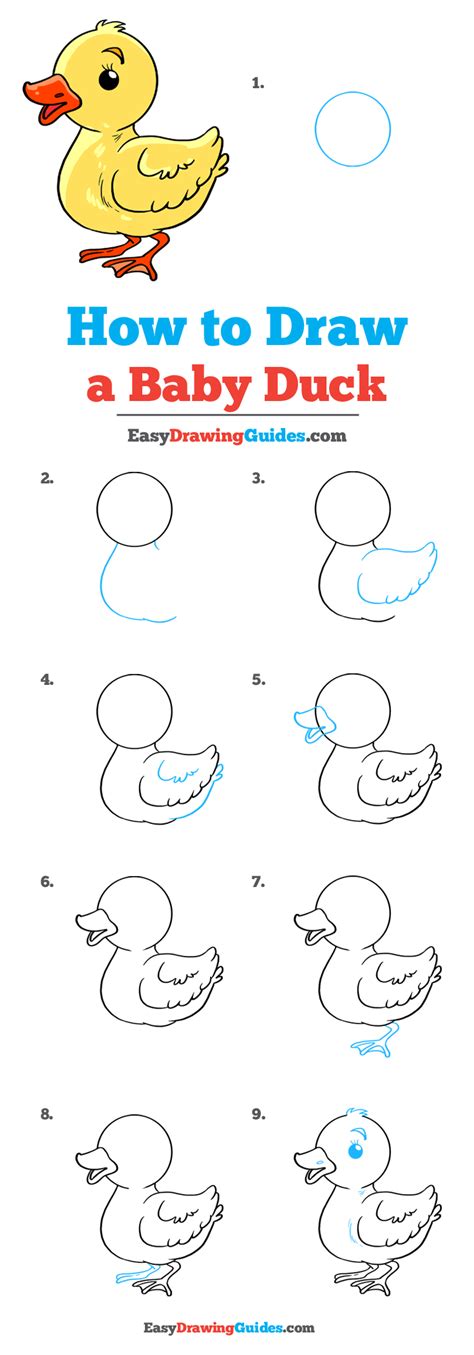 how to draw a duck easy Duck rubber artprojectsforkids - Step by Step ...