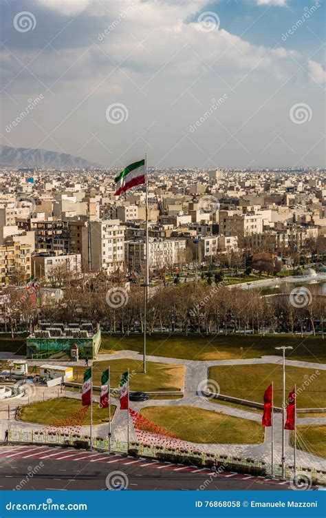 Tehran skyline of the city stock photo. Image of city - 76868058