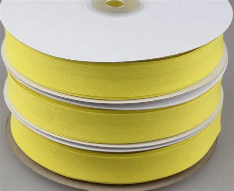 Free shipping Bias tape, bias binding tape size: 20mm, width:3/4",2cm, 25yds/lot col yellow ...