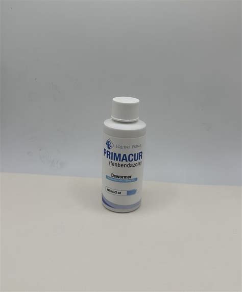 Primacur De-wormer Oral Liquid 10% for Dogs, Cats & Horses (Fenbendazole) 60ML (Flavored ...