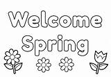 Welcome To Spring sketch template